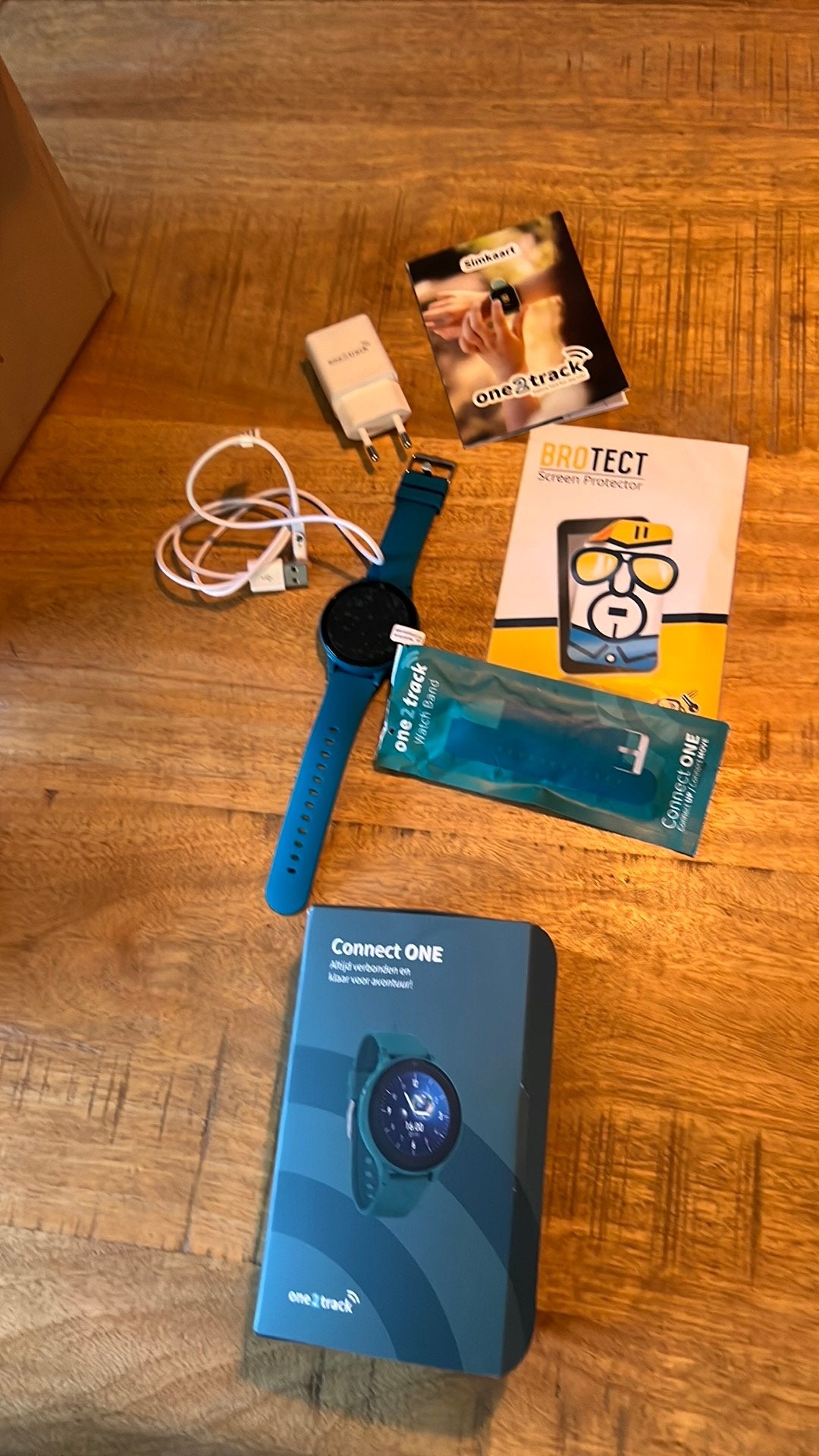 One2Track connect one, Sieraden, Tassen en Uiterlijk, Horloges | Kinderen, Ophalen of Verzenden, Nieuw, Blauw, Jongen of Meisje