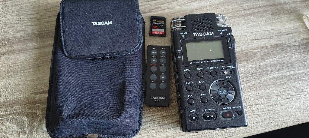 Mooie proffesionele Tascam DR-100 mk2 recorder, Ophalen of Verzenden, Zo goed als nieuw, Audio