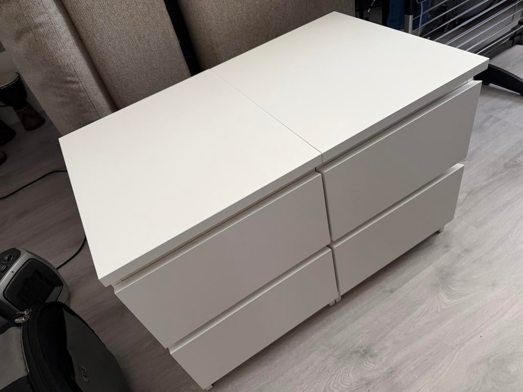 Malm ladekast 2 stuks, Ophalen, Zo goed als nieuw, Ikea
