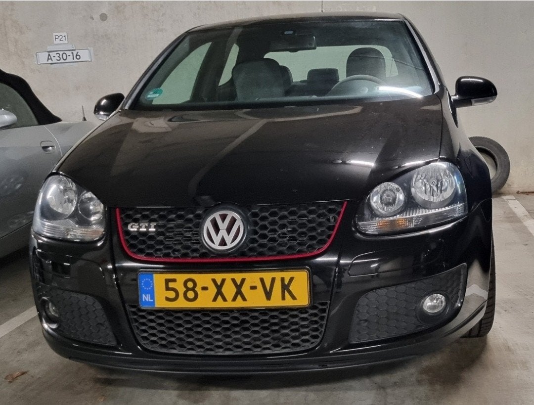VW Golf 5 GTI,  2007, 189000 km apk nieuw, Voorwielaandrijving, Zwart, Zwart, Leder