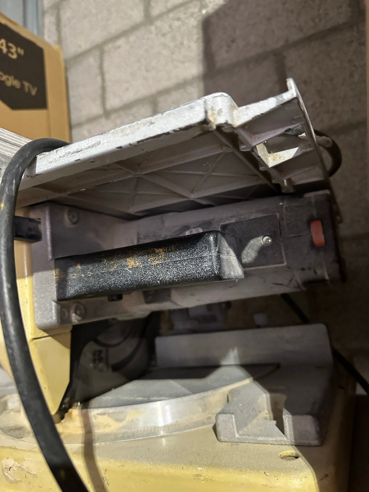 Scheppach TKG 260e Afkortzaag - Gebruikt, Gebruikt, 600 tot 1200 watt, Ophalen of Verzenden, Afkortzaag