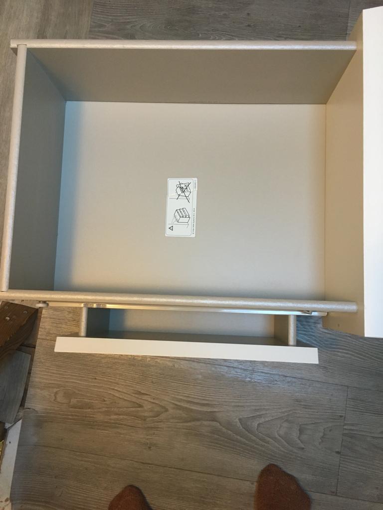Malm kast lades 2 stuks klein, Ophalen, 1 of 2 laden, 50 tot 100 cm, Zo goed als nieuw