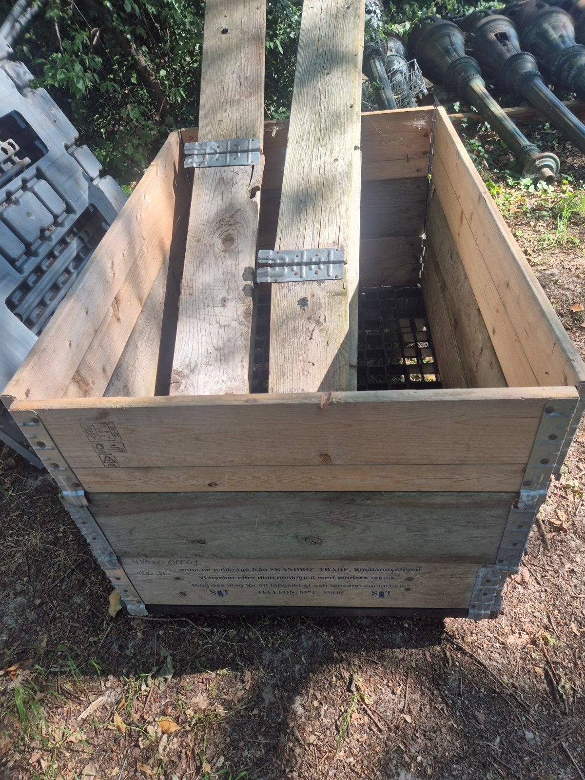 5 x palletranden /plantenbakken ook voor moestuin, Ophalen, Minder dan 30 cm, 100 cm of meer, Zo goed als nieuw