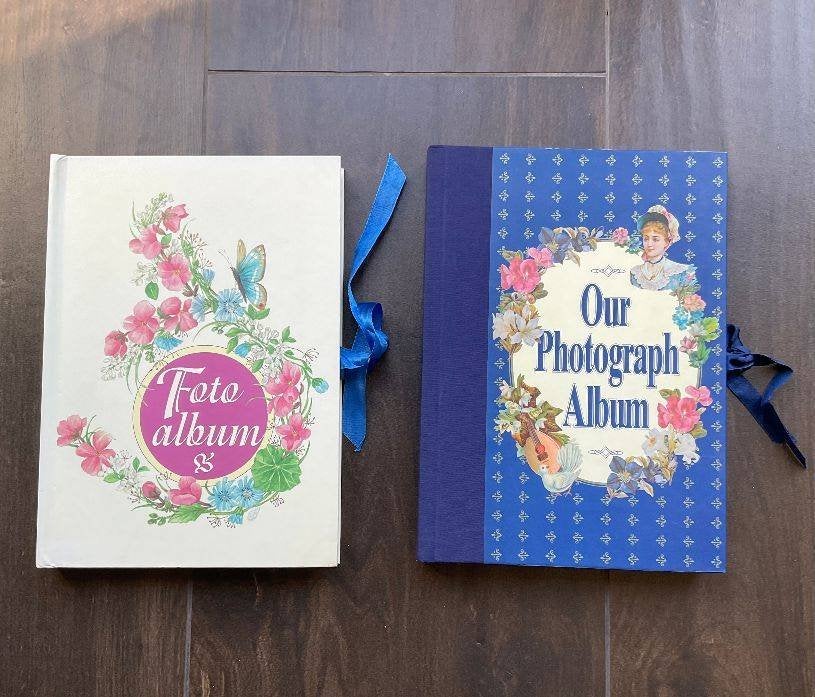 foto albums Victoriaanse stijl Engels blauw bloemen vlinders, Ophalen of Verzenden, 1960 tot 1980, Nieuw, Natuur