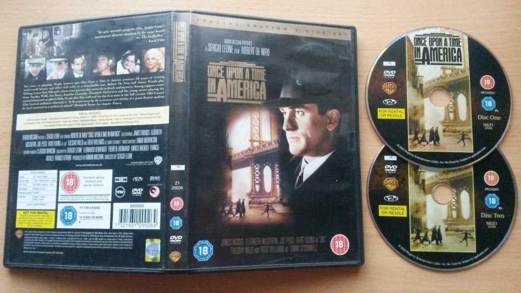 Once upon a time in America 2dvd spec.edition - Sergio Leone, Cd's en Dvd's, Maffia en Misdaad, Vanaf 16 jaar, Import, Verzenden