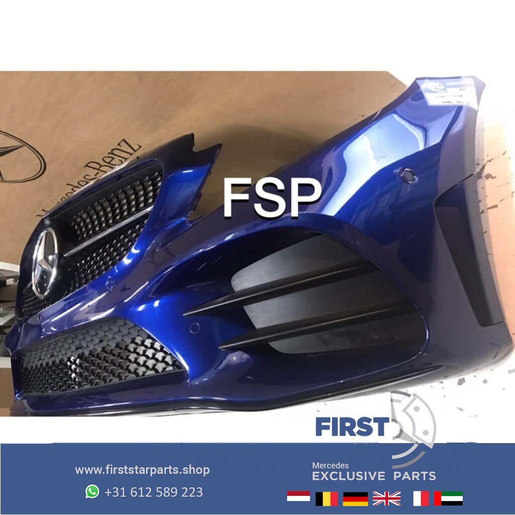 W205 C205 S205 FACELIFT C43 AMG VOORBUMPER + DIAMOND GRIL CO, Gebruikt, -, Voor, Ophalen of Verzenden