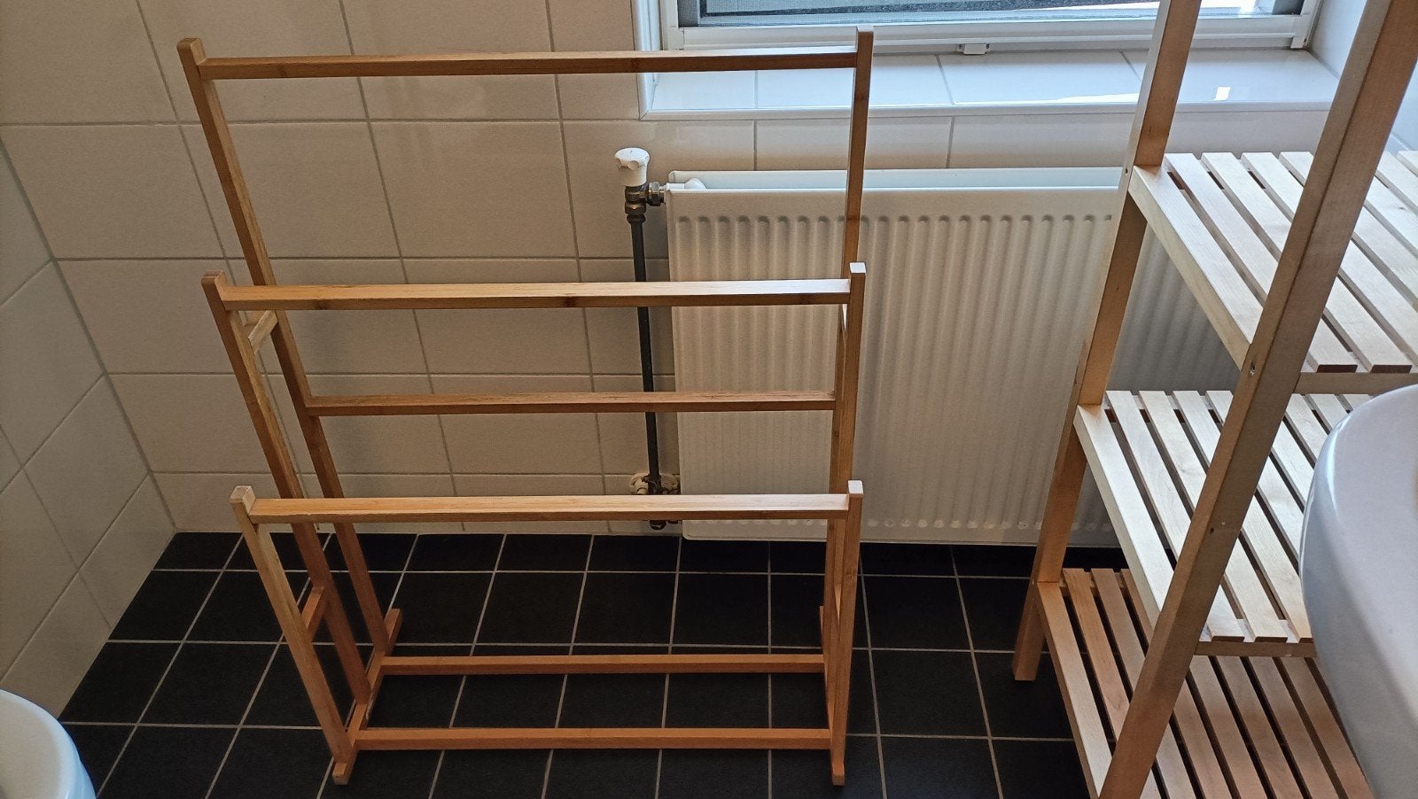 Ragrund Ikea bamboe handdoekenrek, Ophalen, Wit