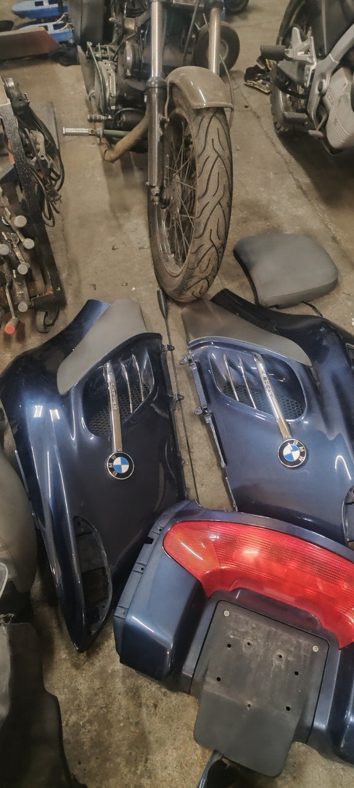 Kappen, onderdelen, div BMW K1200LT, blauw zeer netjes., Ophalen, Gebruikt