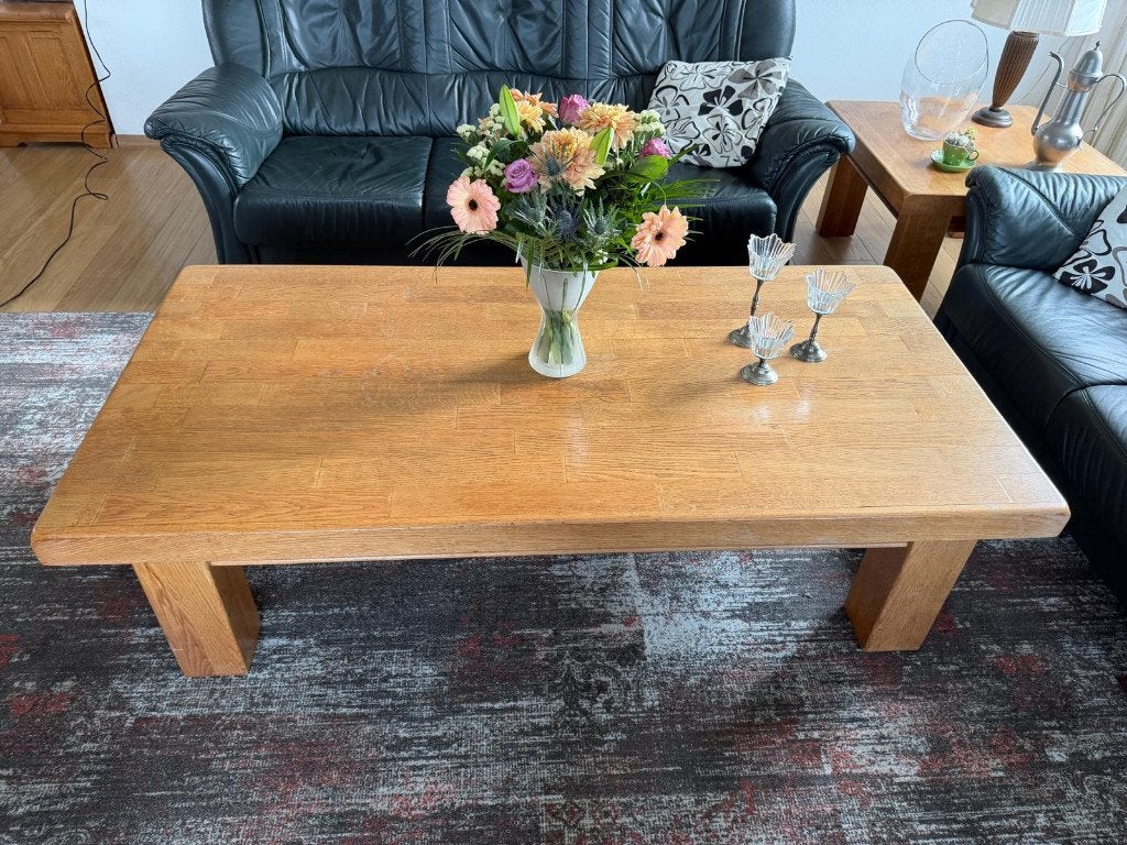 Oisterwijk salontafel, Ophalen, Gebruikt, Eikenhout, 50 tot 100 cm
