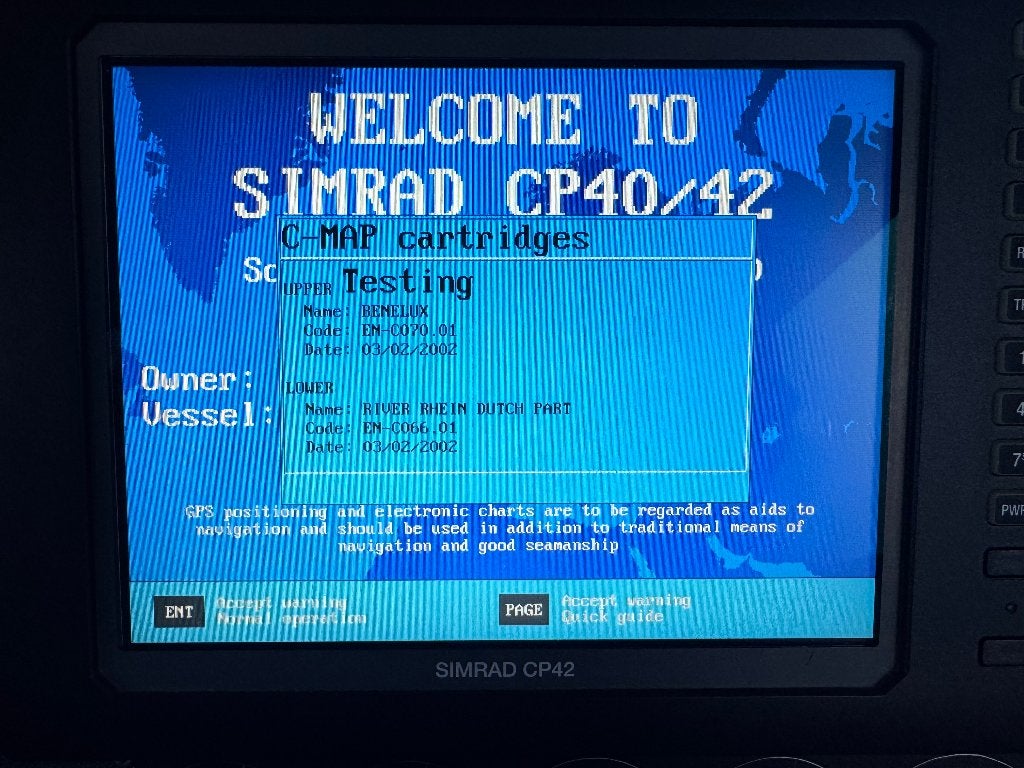 Simrad CP42 kaartplotter / GPS plotter – gebruikt, Ophalen, Gebruikt, Kaartplotter of Fish Finder