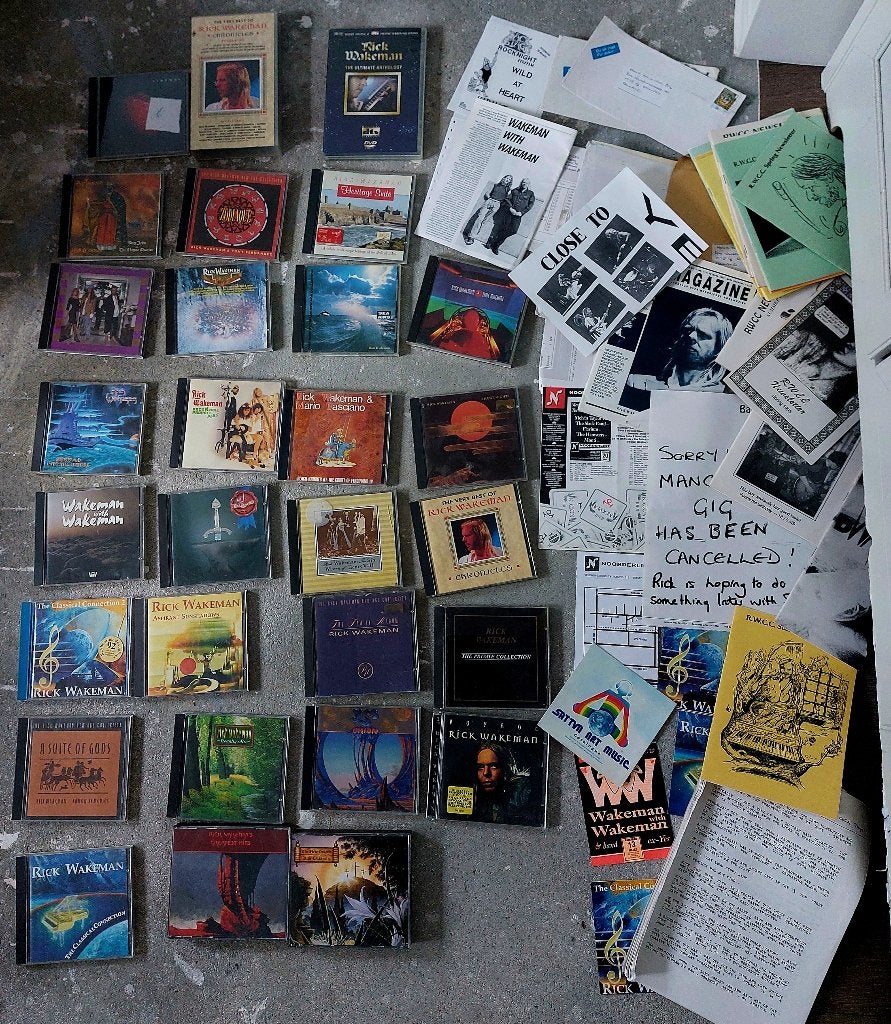 Grote verzameling Rick Wakeman (bekend van Yes) - CD’s etc, Ophalen, Zo goed als nieuw