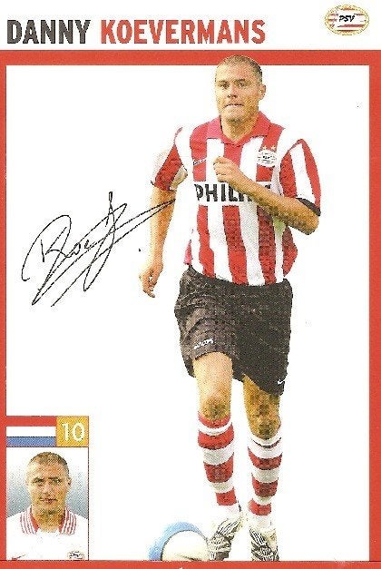 PSV spelerskaart 2008/2009 Danny Koevermans, Maat XS of kleiner, Ophalen of Verzenden, Nieuw, Clubaccessoires