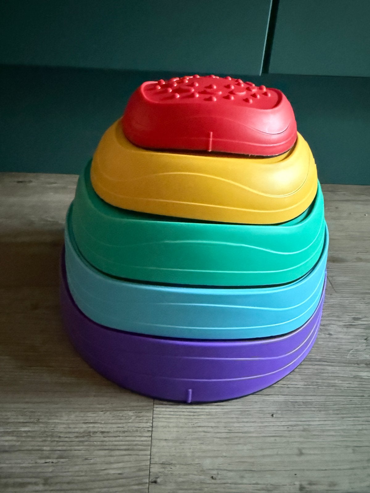 Stapelstenen set - 5 stuks in diverse kleuren, Ophalen, Zo goed als nieuw