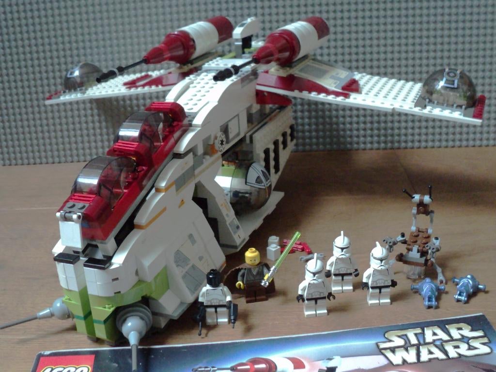 7163 (1) Republic Gunship, inclusief handleiding, Ophalen of Verzenden, Gebruikt