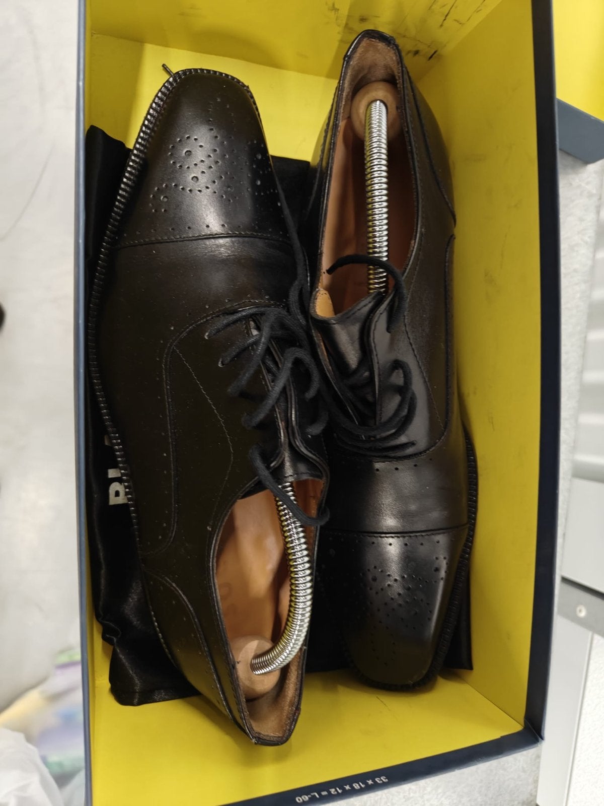 SOC13TY Italiaanse Brogues - Zwart, Maat 41 (EU 7), Ophalen, Nieuw, Zwart, Veterschoenen