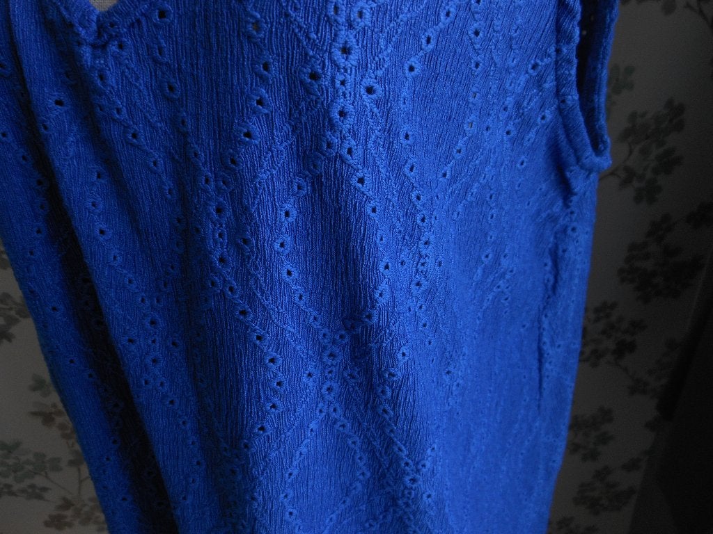 Kobalt blauw tuniek, Ophalen of Verzenden, Zo goed als nieuw, Maat 42/44 (L), Blauw