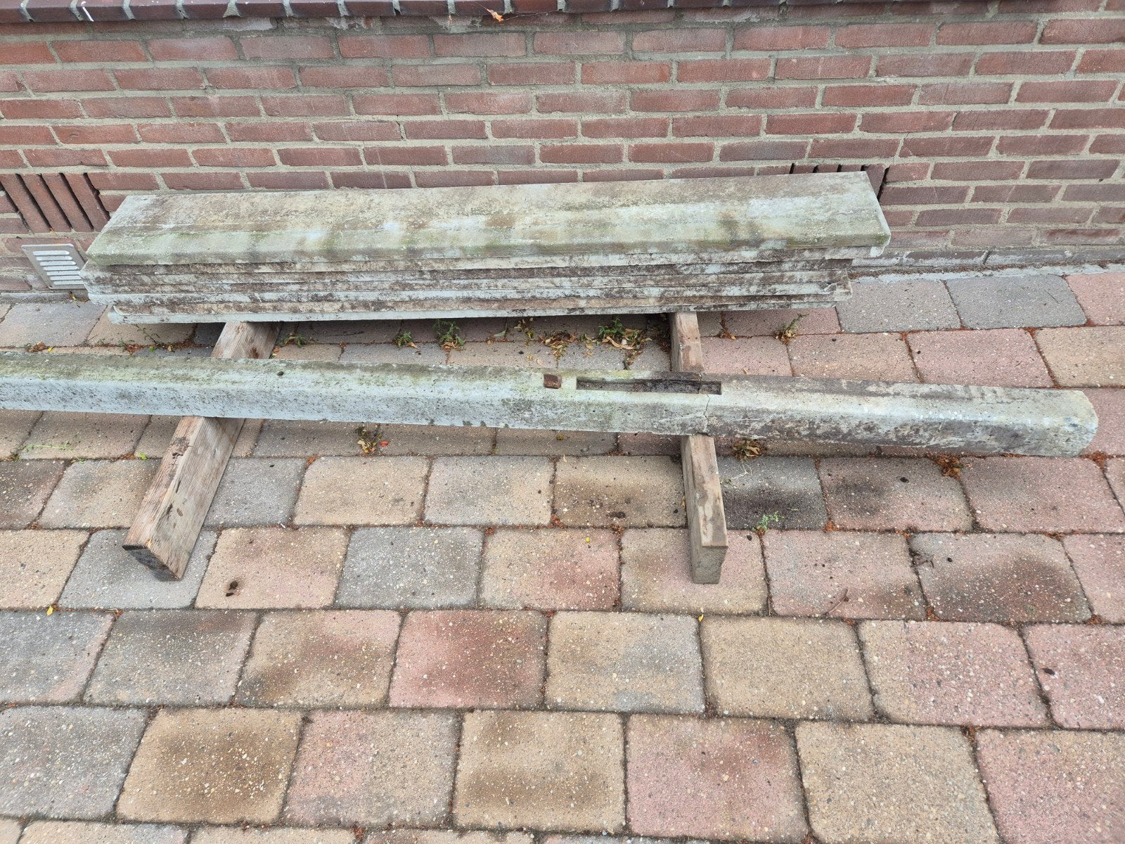 Beton palen, Tuin en Terras, Palen, Balken en Planken, Ophalen, Gebruikt