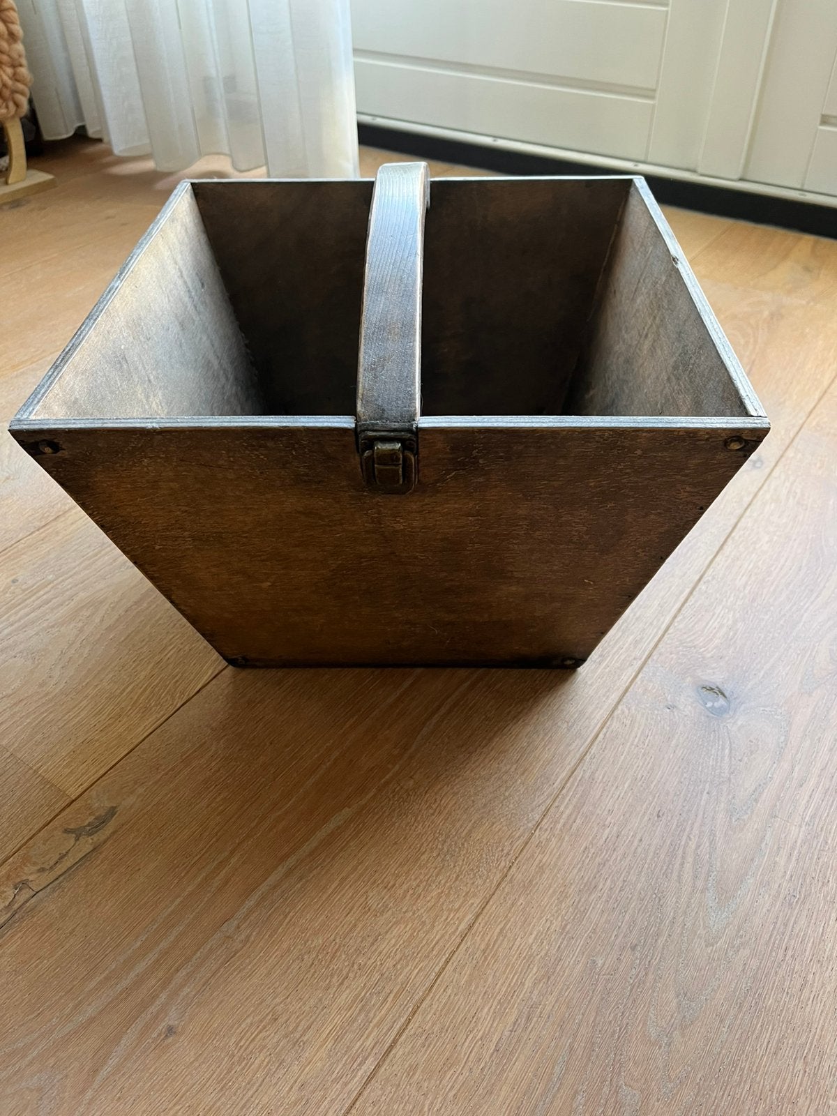 Prachtige oude houten bak, Ophalen of Verzenden, Zo goed als nieuw