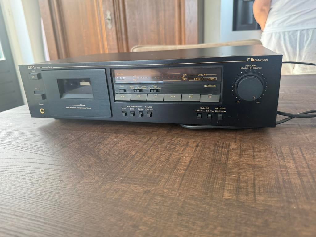 Nakamichi CR-1 2 Head Cassette Deck, Ophalen of Verzenden, Enkel, Overige merken, Tape counter