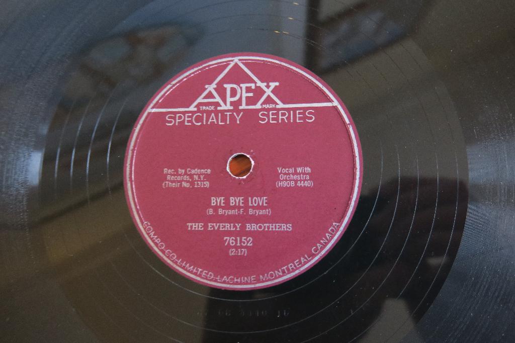 The Everly Brothers Bye bye love 78 toeren 78 rpm jukebox, Cd's en Dvd's, Gebruikt, 10 inch, Voor 1960, Ophalen of Verzenden