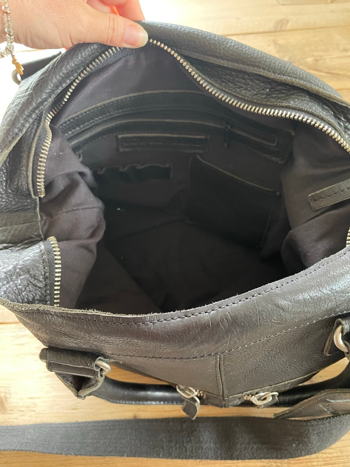 Cowboysbag Handtas met Studs en Bijpassende Portemonnee, Ophalen of Verzenden, Gebruikt, Overige kleuren, Handtas