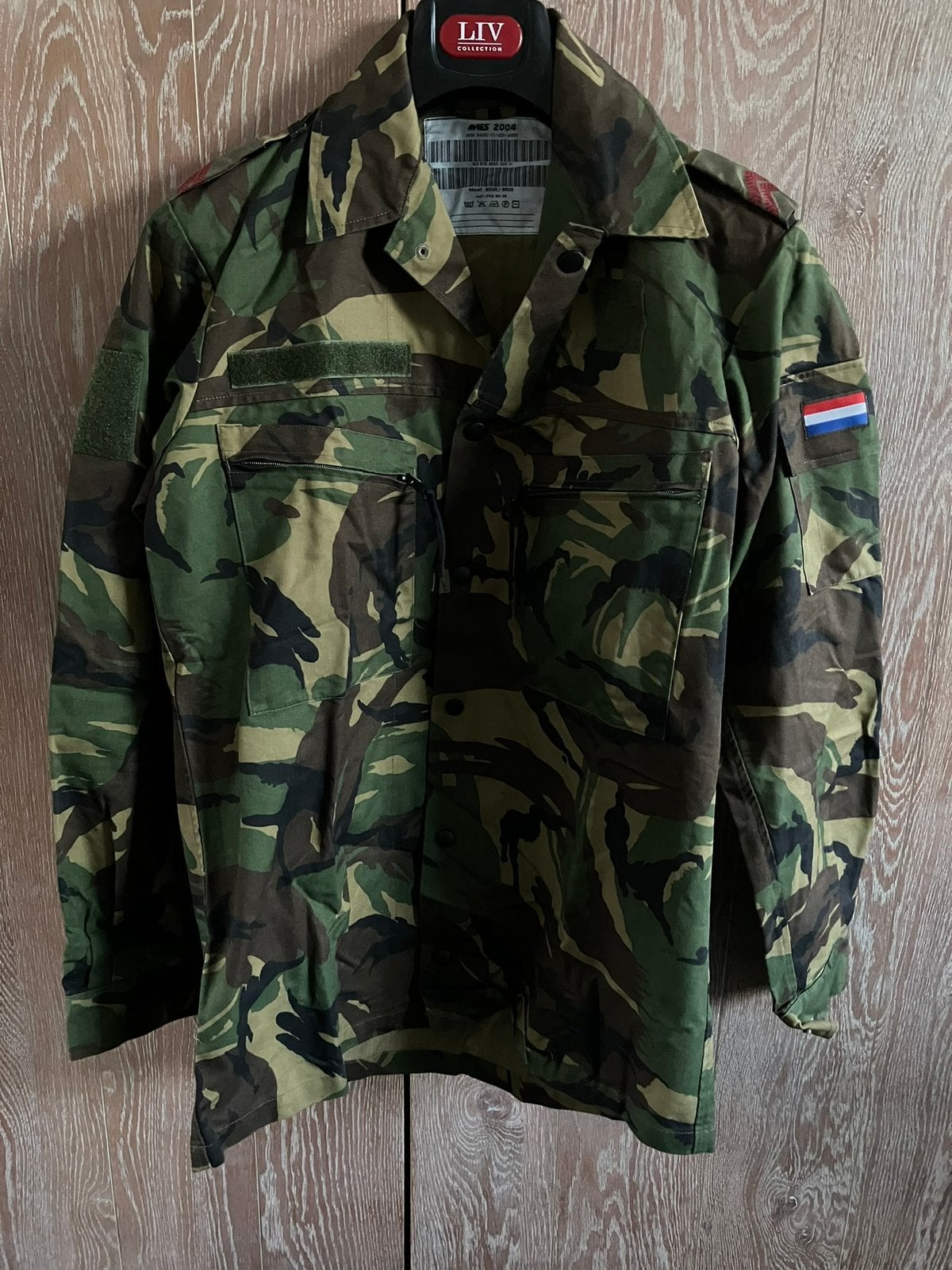 Basis jas camouflage defensie nieuw, Verzamelen, Ophalen of Verzenden, Landmacht, Nederland, Kleding of Schoenen