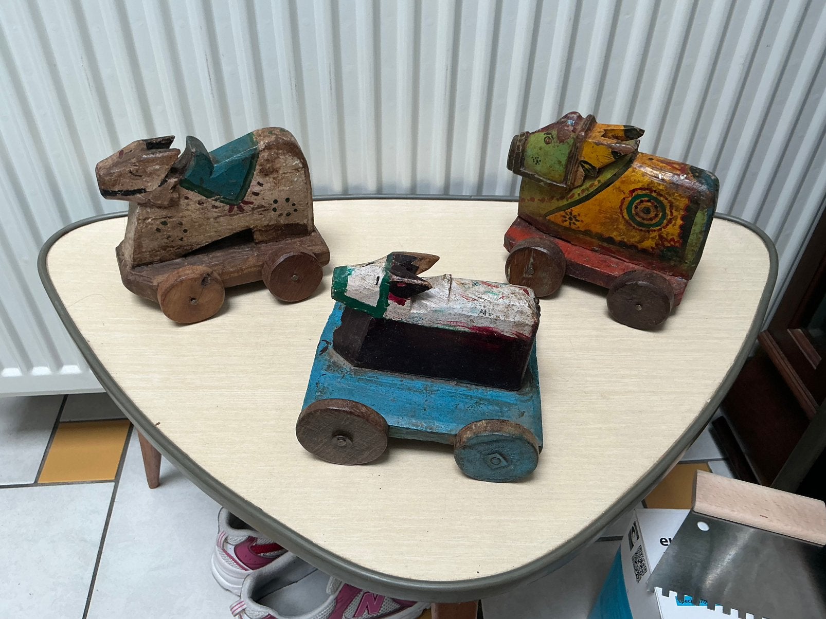 Vintage houten Nandi., Ophalen of Verzenden, Gebruikt