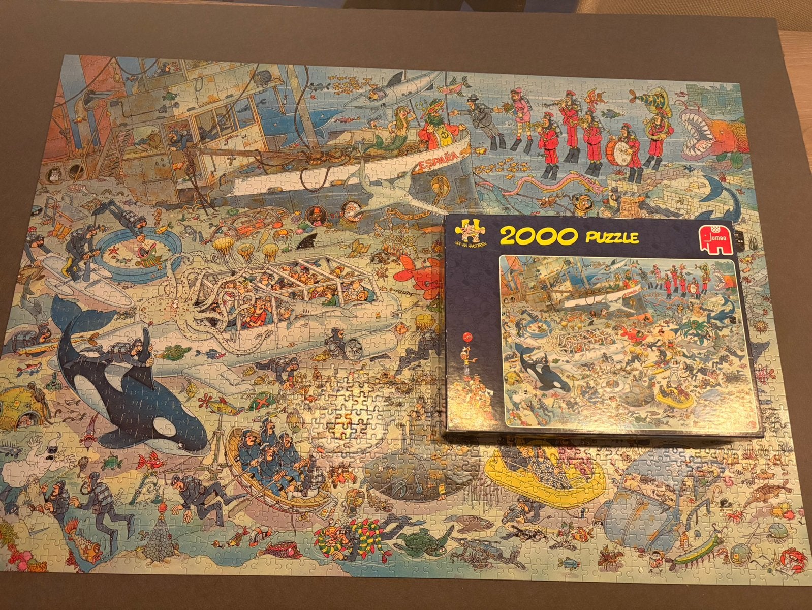 Jan van Haasteren 2000 stukjes, Ophalen, Meer dan 1500 stukjes, Zo goed als nieuw, Legpuzzel