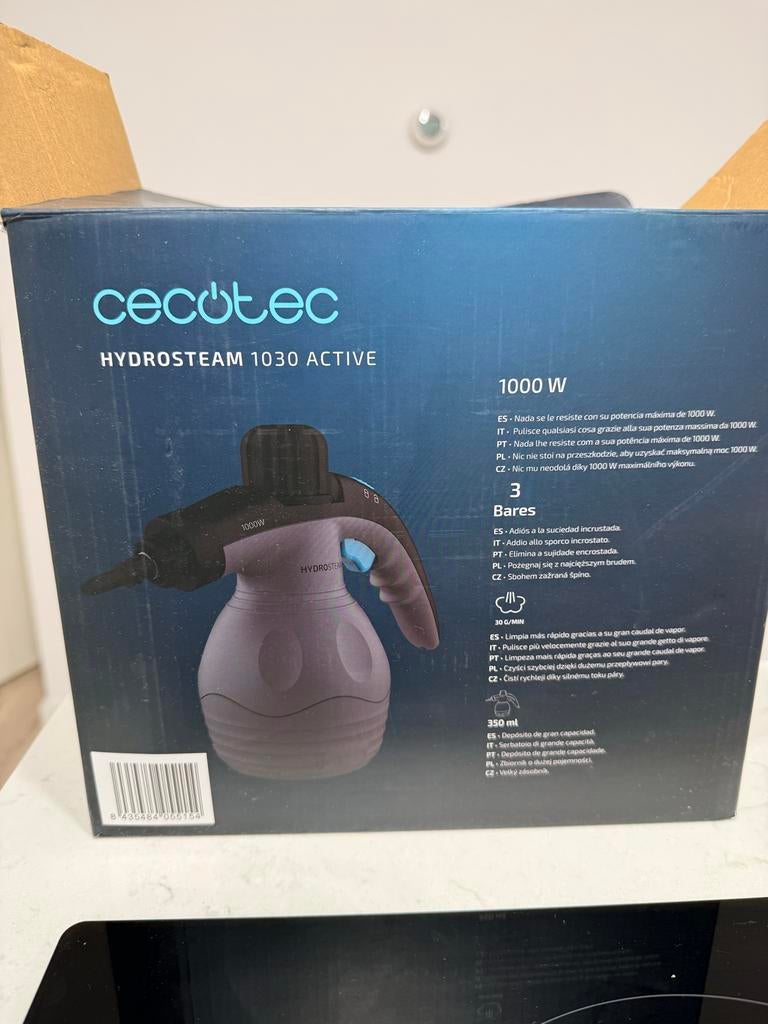 Cecotec HydroSteam 1030 Active Stoomreiniger - Zo goed als n, Ophalen of Verzenden, Zo goed als nieuw, Stoomreiniger