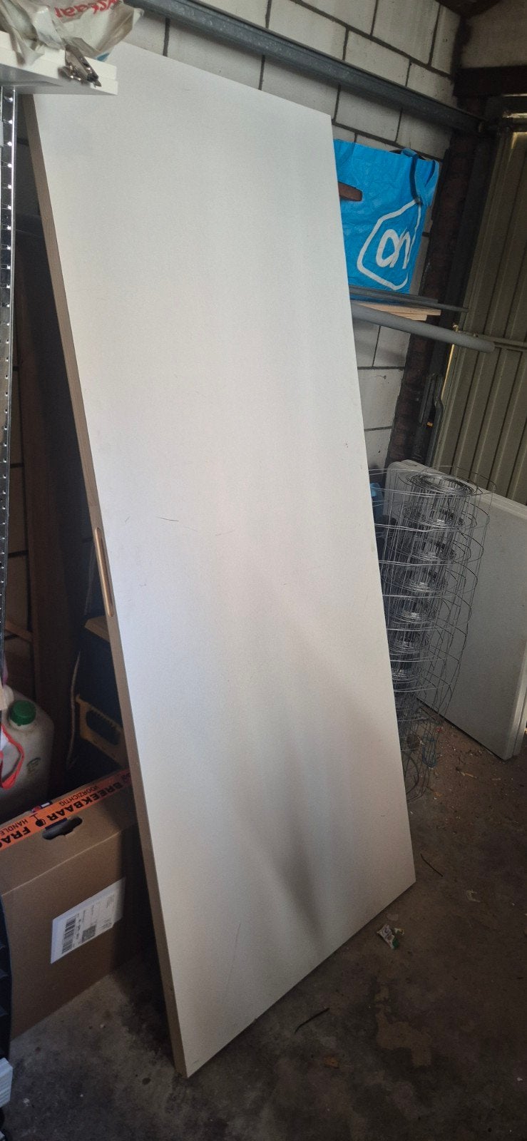 203cm x 83cm.   Witte binnendeur, zo goed als nieuw, Doe-het-zelf en Verbouw, Ophalen, 80 tot 100 cm, Binnendeur, Zo goed als nieuw