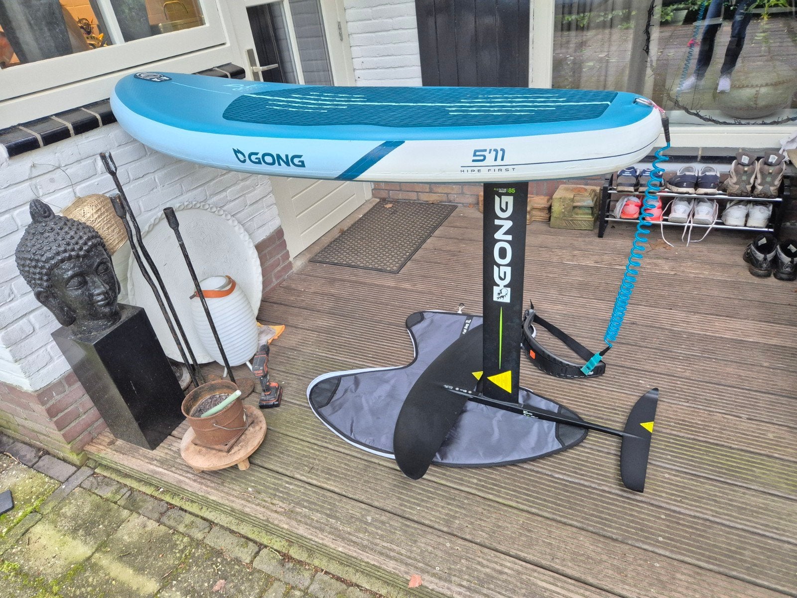 Gong first hipe 5.11 met XL foil, Ophalen of Verzenden