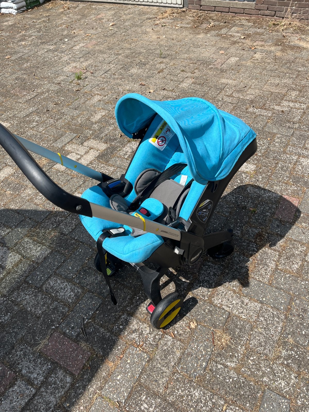 Doona+ autostoel met geïntegreerde kinderwagen - Aqua, Zijbescherming, 0 t/m 13 kg, Ophalen, Overige merken