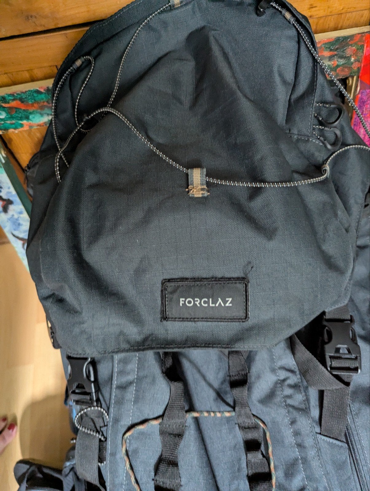 Forclaz Trek 900 70+10 liter rugzak, Verzenden, Gebruikt, Zwart, Overige typen