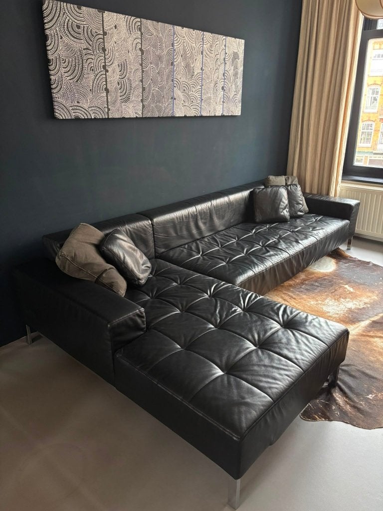 Zanotta Alfa 1326 bank met chaise longue, Huis en Inrichting, Banken | Sofa's en Chaises Longues, Ophalen, Gebruikt, 300 cm of meer
