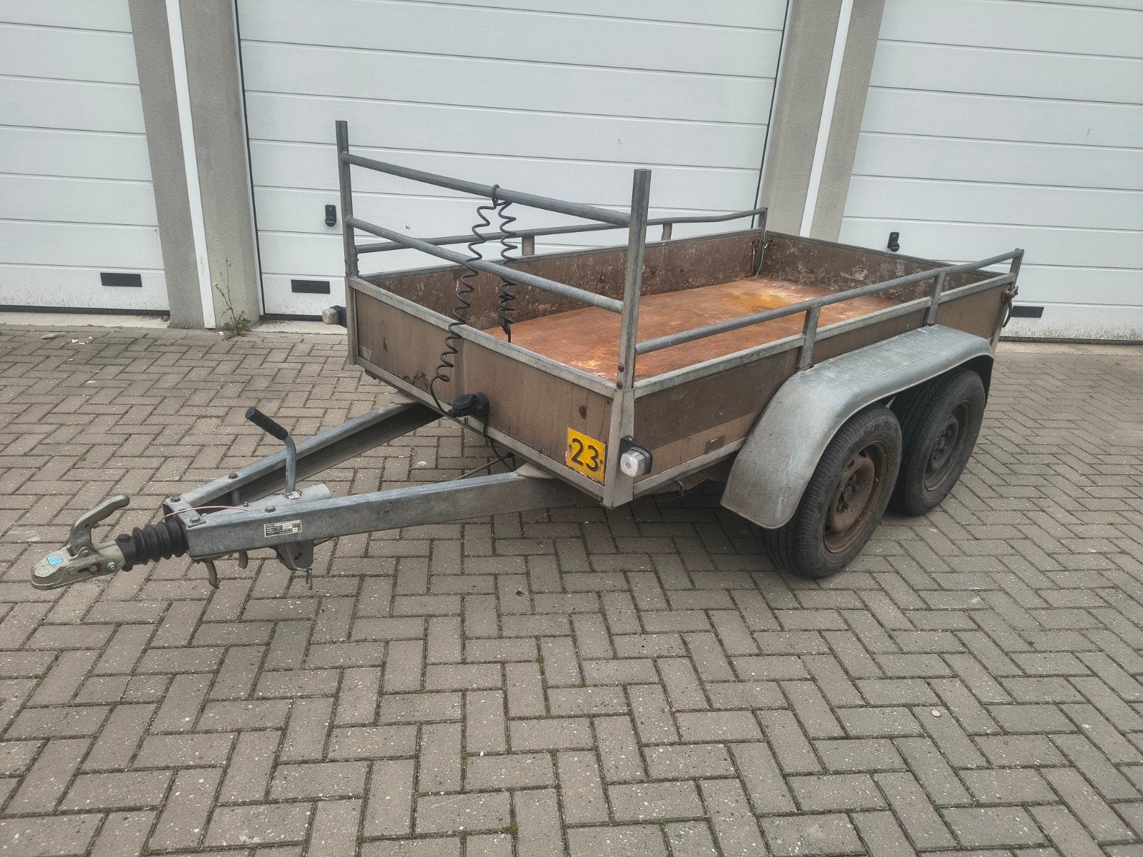 Tandem aanhanger 1700 kg - Nieuwe koppeling, Ophalen of Verzenden, Gebruikt