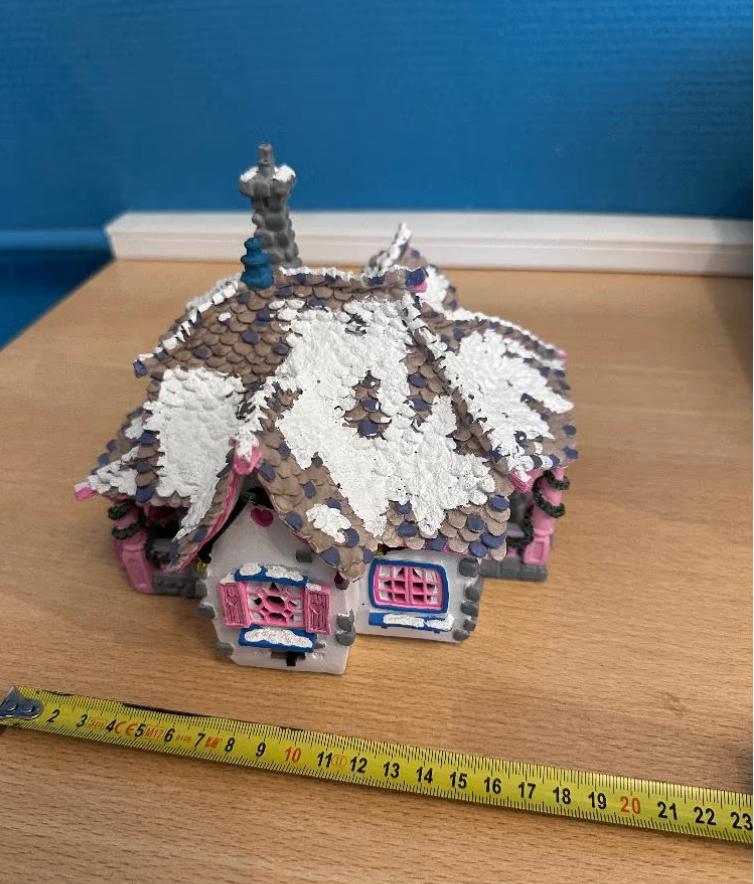 Kerst Disney Toontown Minnies Mouse’s House Collectible, Ophalen, Mickey Mouse, Zo goed als nieuw, Beeldje of Figuurtje