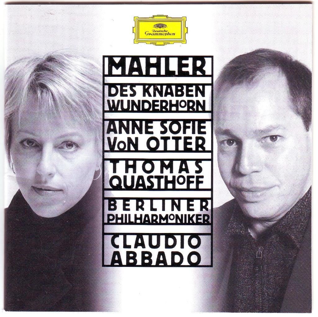 Mahler: Des Knaben Wunderhorn Von Otter Quasthof Abbado, Ophalen of Verzenden, Romantiek, Zo goed als nieuw, Vocaal
