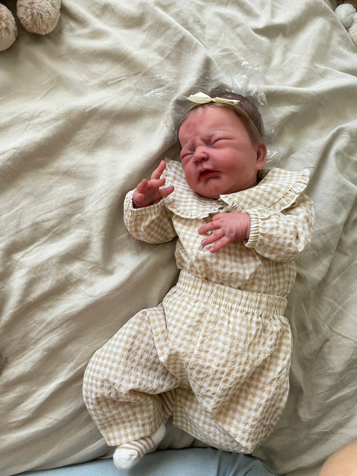Reborn lucia van adrie stoete, Ophalen of Verzenden, Nieuw, Babypop, Levensecht of Reborn