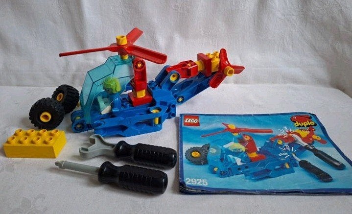 Technisch Duplo Toolo set 2925 Helikopter met boekje, Gebruikt, Ophalen of Verzenden, Duplo, Complete set