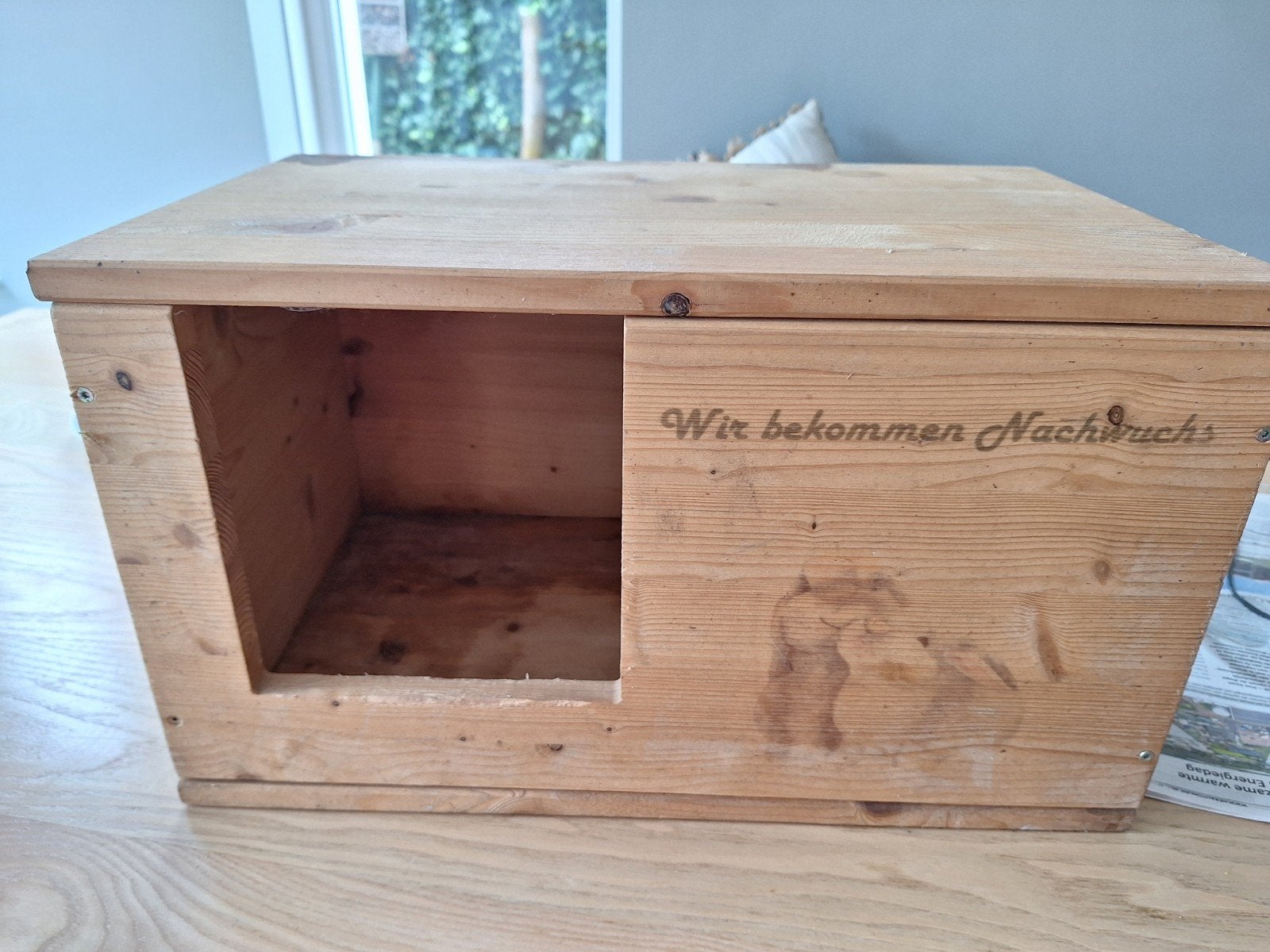 Nestkast, schuilhok voor konijnen met scharnierend deksel, Dieren en Toebehoren, Ophalen, Gebruikt