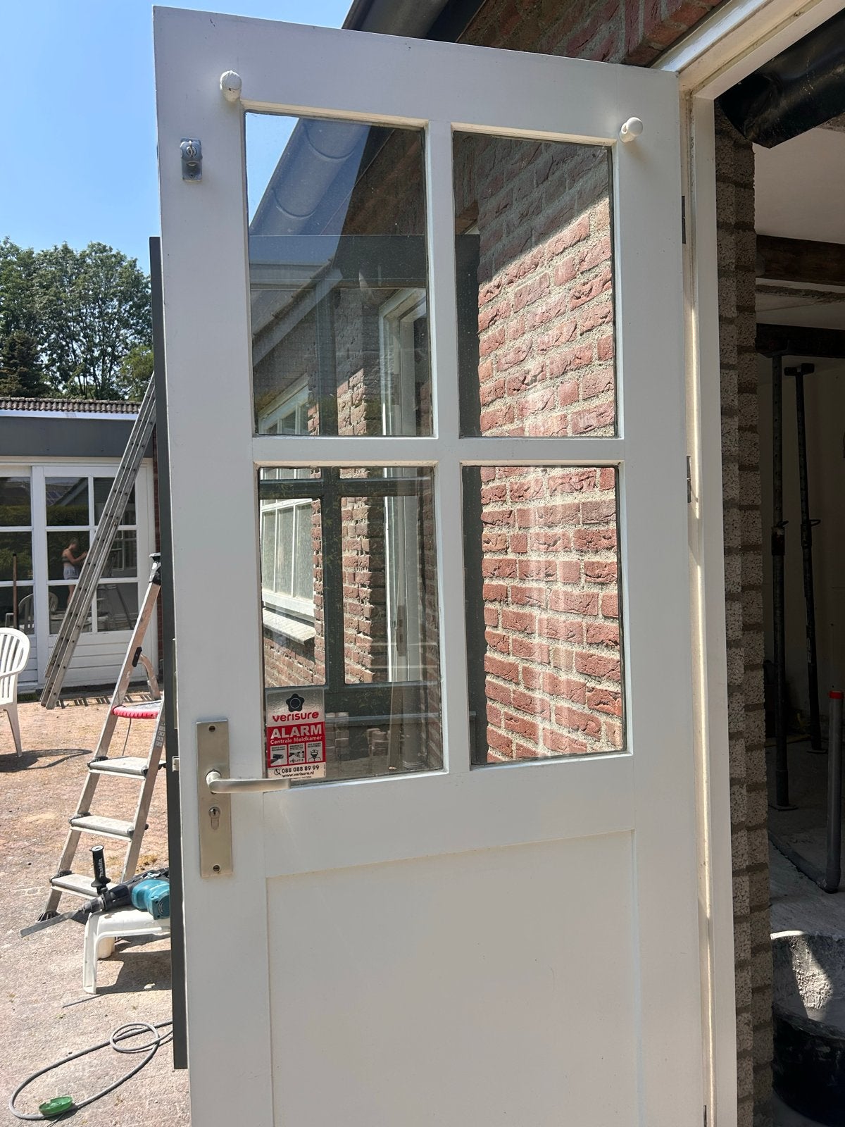 2 Houten buitendeuren 92x226 - Ideaal voor schuur/garage, Doe-het-zelf en Verbouw, Deuren en Horren, Ophalen, Gebruikt, 80 tot 100 cm