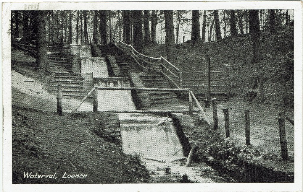 Loenen-Veluwe – Waterval. Gelopen Hekendorp 1953., Ophalen of Verzenden, 1940 tot 1960, Gelopen, Gelderland