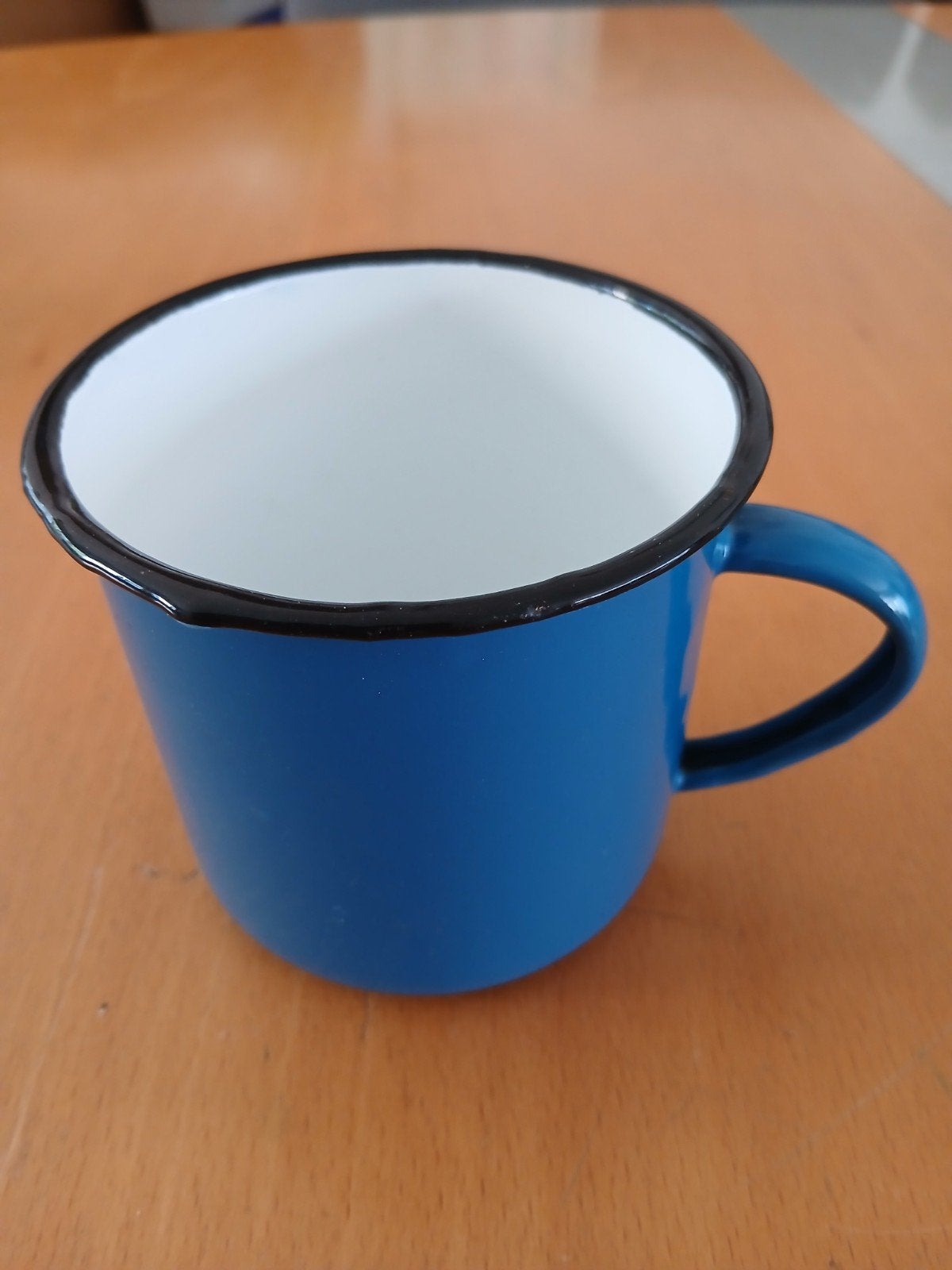 Een retro  emaille mok, Ophalen of Verzenden