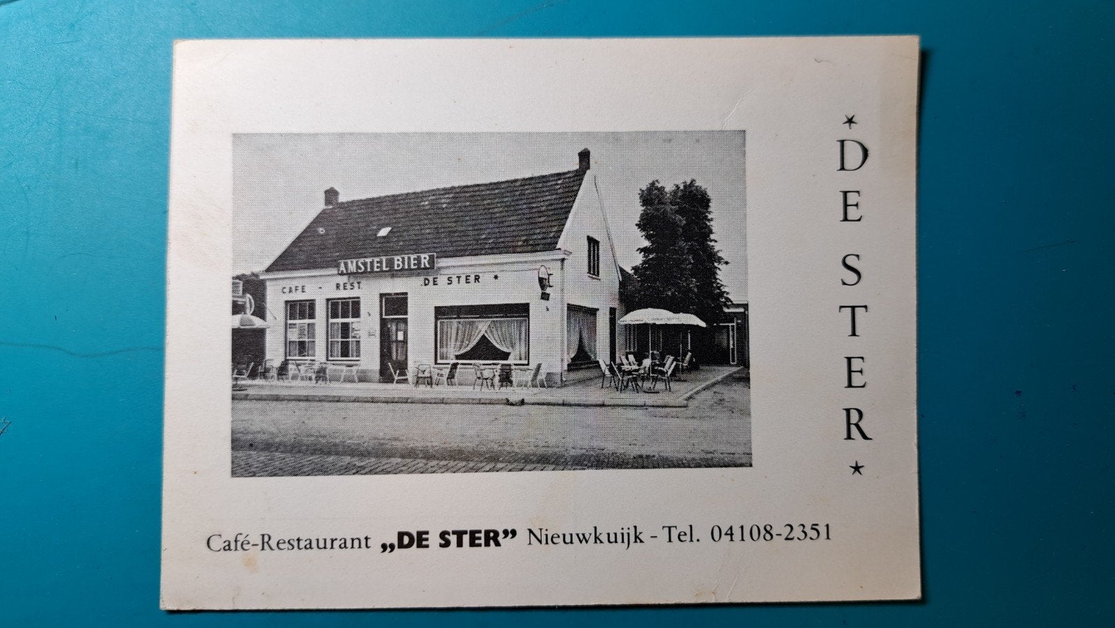 Nieuwkuijk Café restaurant De Ster, Verzenden, 1960 tot 1980, Ongelopen, Noord-Brabant