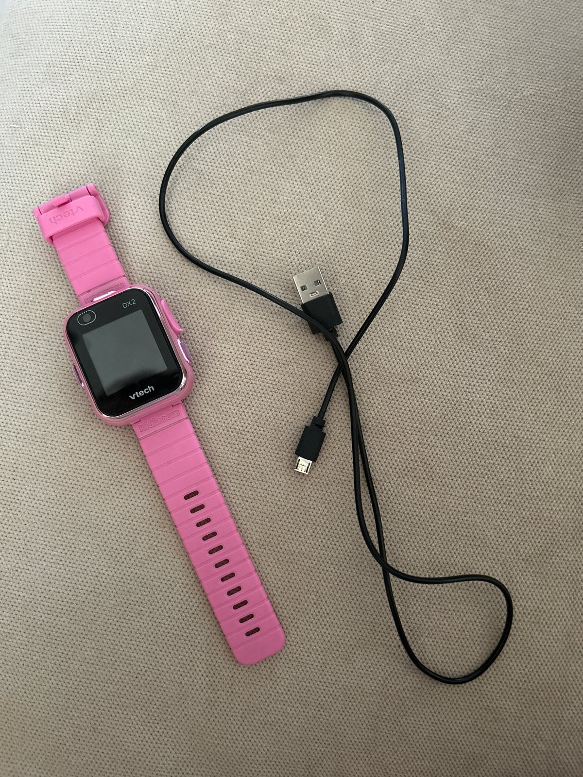 VTech Kidizoom Smart Watch DX2 Roze met Oplaadkabel, Kinderen en Baby's, Ophalen of Verzenden, Zo goed als nieuw, 4 tot 6 jaar