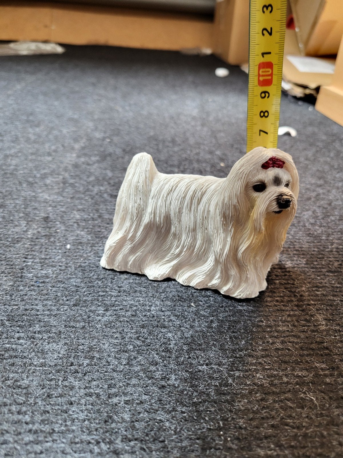 Maltezer hond beeldje, Ophalen of Verzenden, Zo goed als nieuw, Hond of Kat, Beeldje of Figuurtje