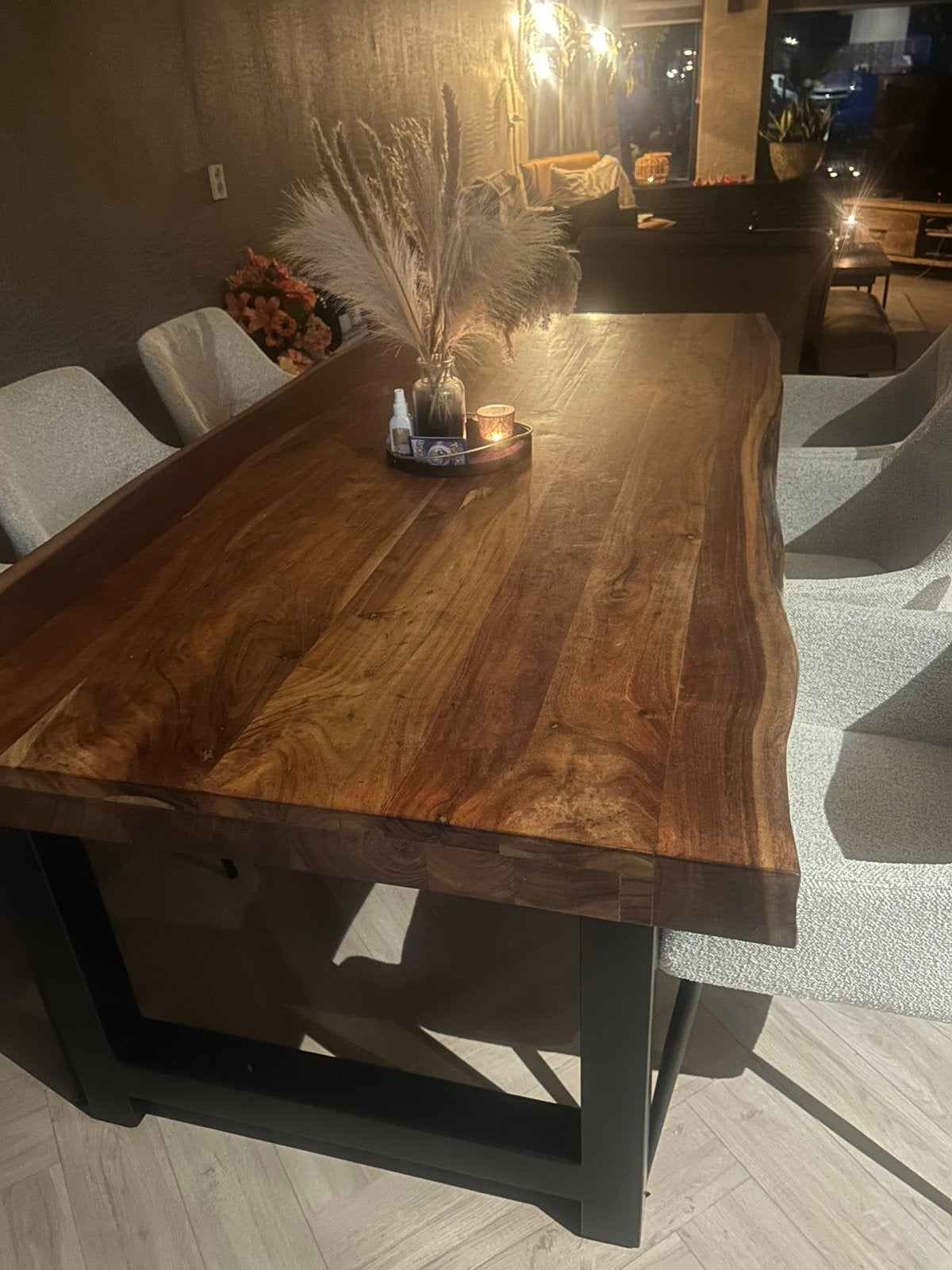 Mooie boomstam eettafel te koop
