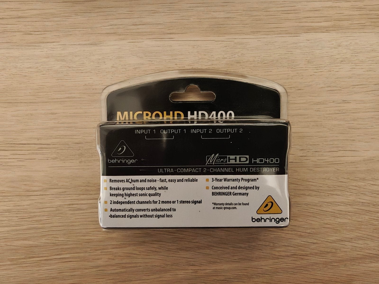 Behringer MICROHD HD400 Hum Destroyer, Ophalen of Verzenden, Nieuw