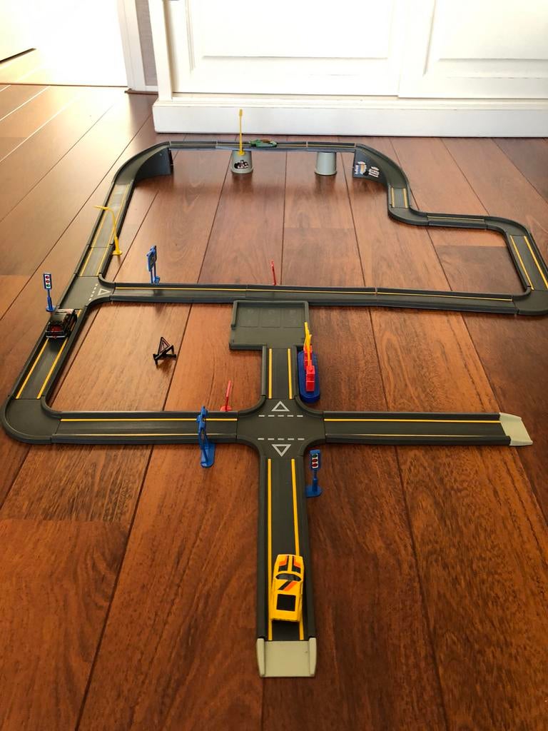Matchbox autobaan, Kinderen en Baby's, Speelgoed | Racebanen, Ophalen, Gebruikt, Handmatig, Overige merken