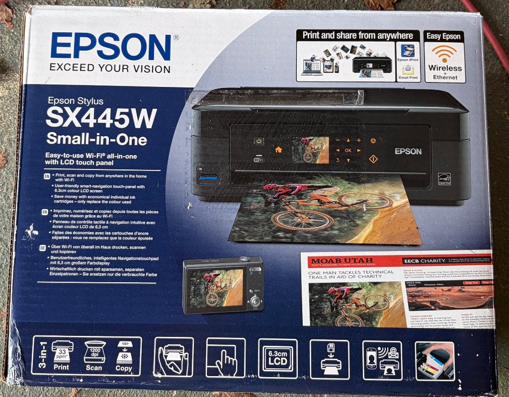 GRATIS Epson printer/scanner SX445W AFHALEN, Computers en Software, Printers, Ophalen, Kleur printen, Gebruikt, Inkjetprinter